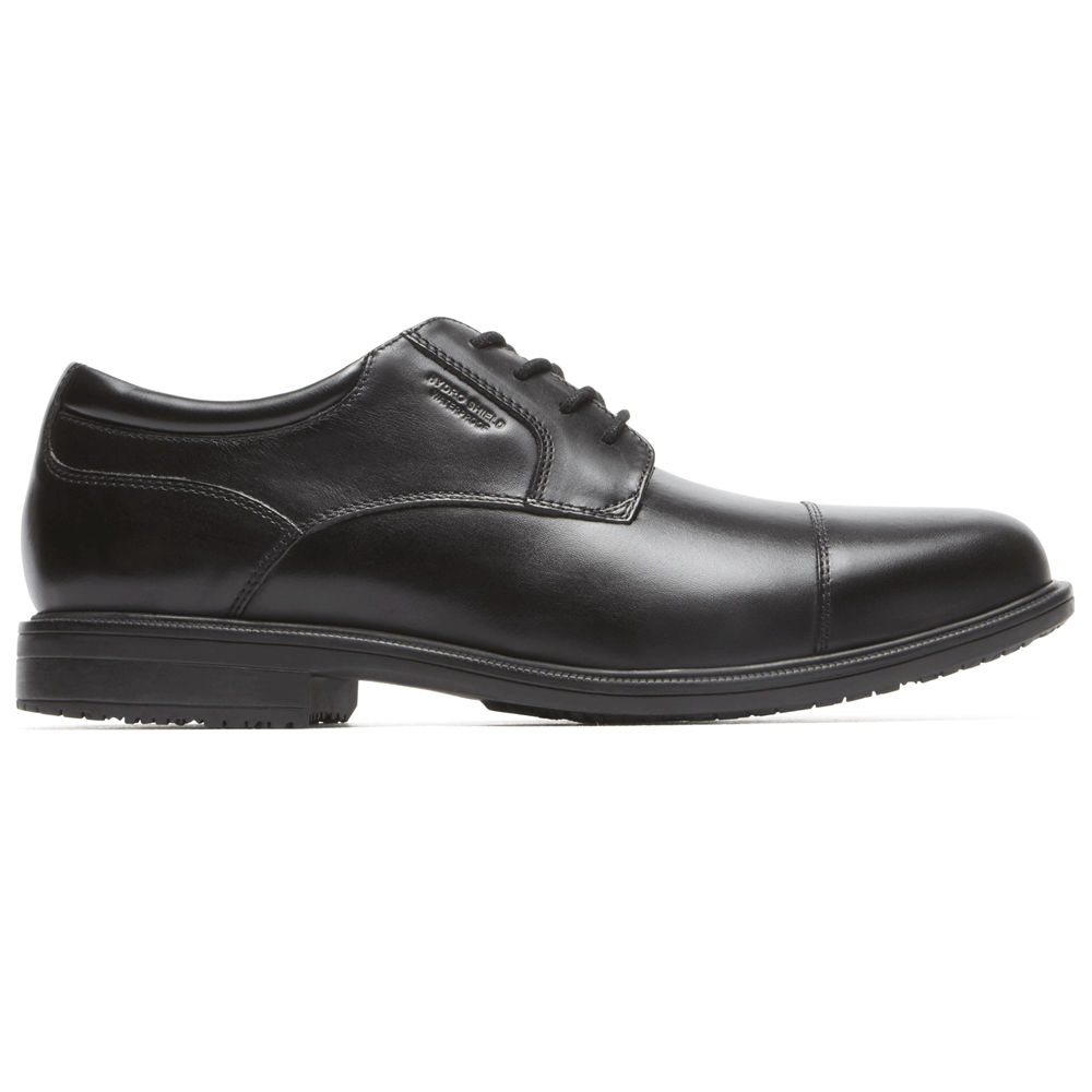 Rockport Singapore Mens Dress Shoes - Essential Details II Cap Toe Black - CI9381704